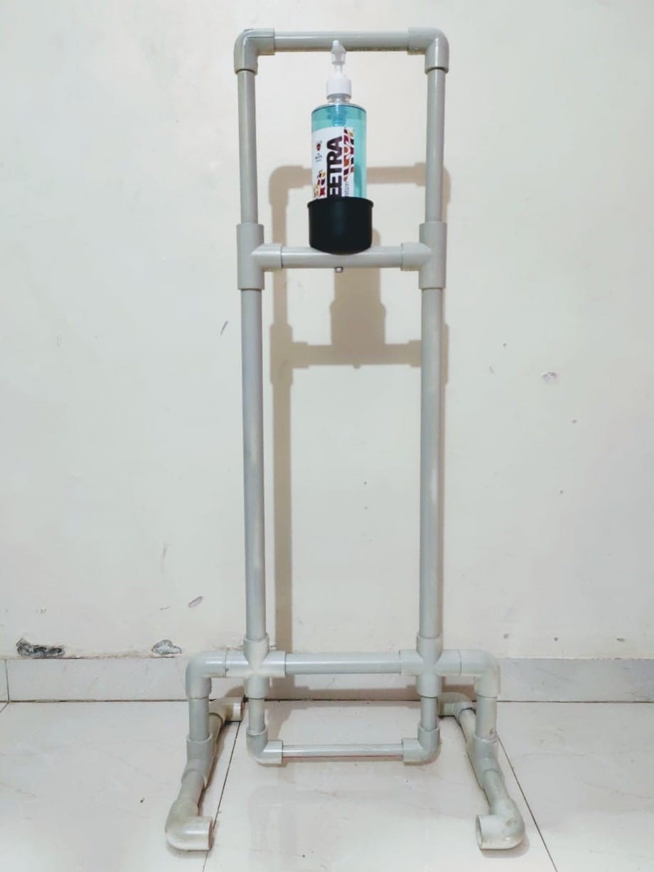 PVC foot operated sanitizer dispenser